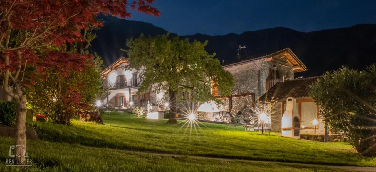 La Roggia - Lake Como Heritage Home In Molino Maufet Watermill - Patio On The Garden Colico Exteriér fotografie